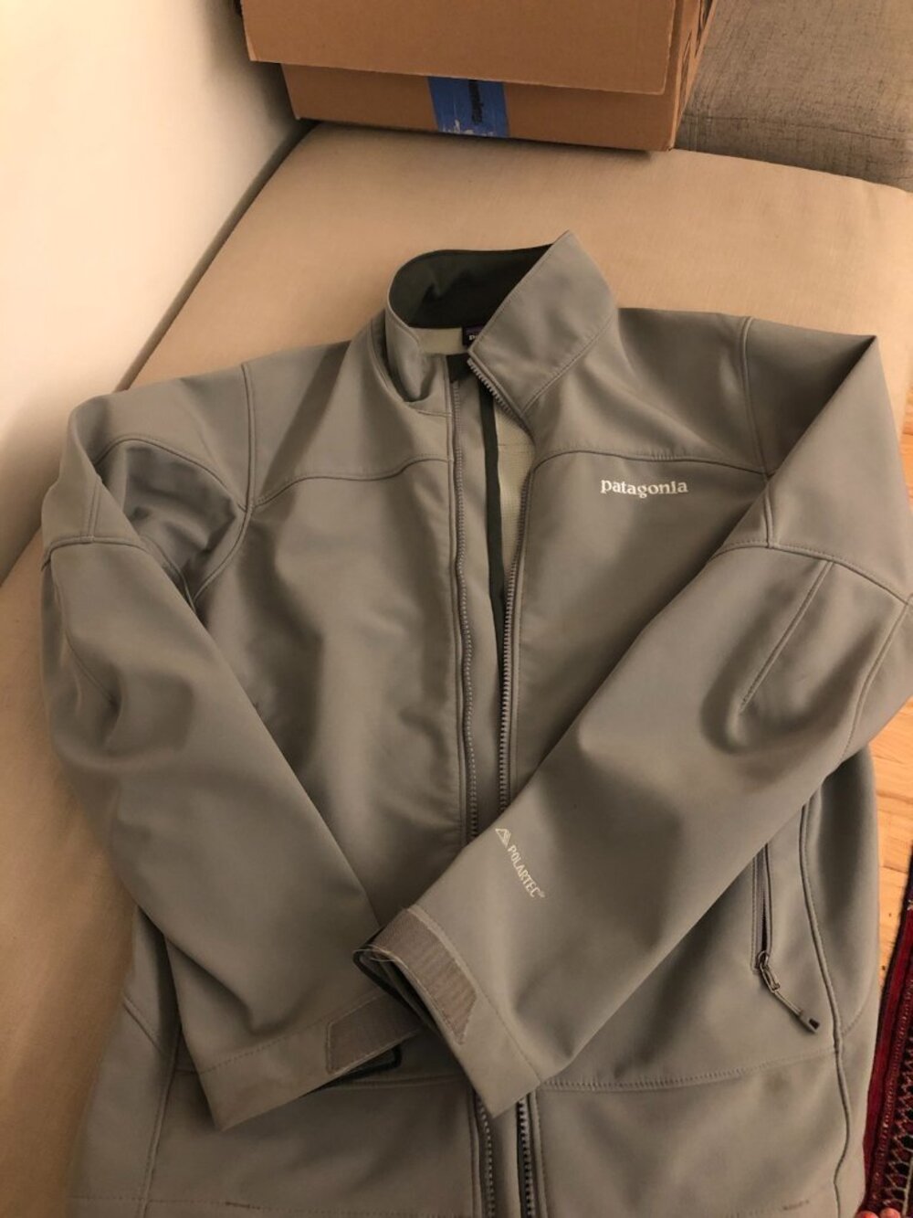 Patagonia Adze jacket-women's size medium, light gray